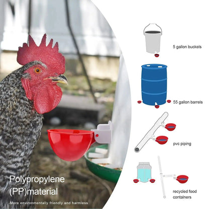 Automatic Chicken Waterer Set – No More Daily Refills