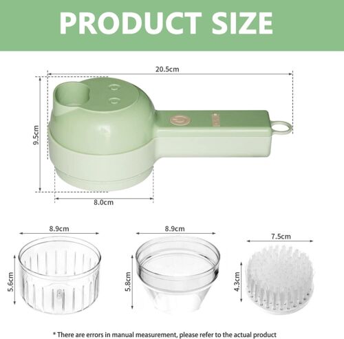 4-in-1 Electric Food Cutter – Chop, Slice & Prep in Seconds