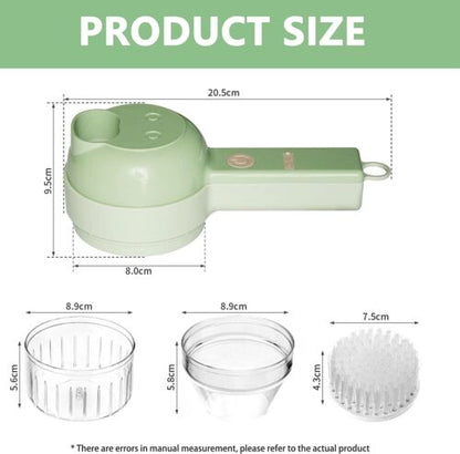 4-in-1 Electric Food Cutter – Chop, Slice & Prep in Seconds