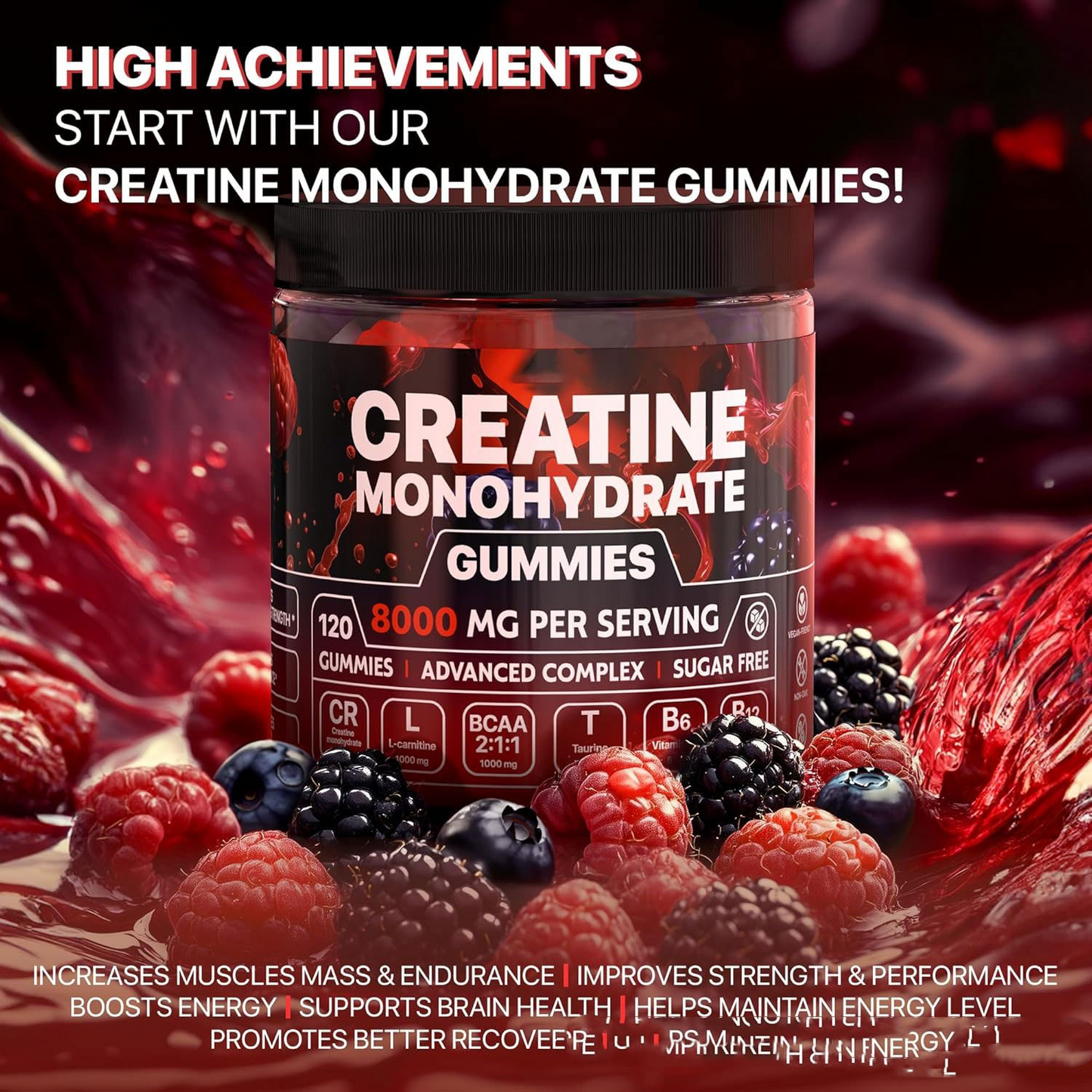 Creatine Muscle Boost Gummies – Fuel Your Gains, Love the Taste