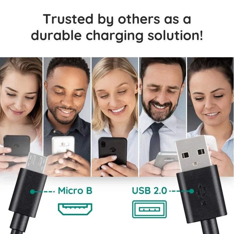 10ft Premium Micro USB Cable – Faster Charging, Built to Last