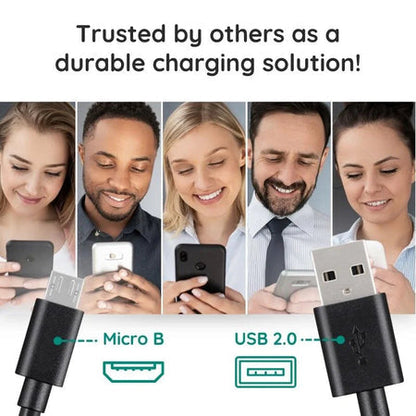 10ft Premium Micro USB Cable – Faster Charging, Built to Last