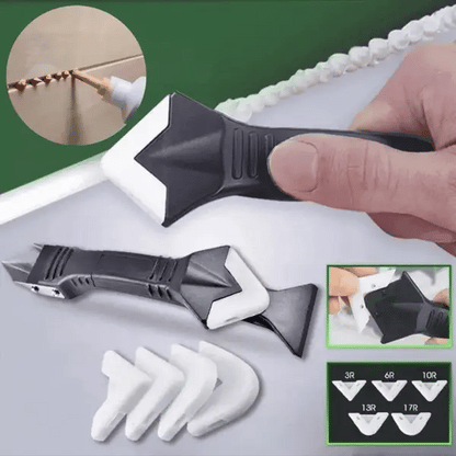 3-in-1 Stainless Steel Caulk Remover – Clean Lines, No Mess