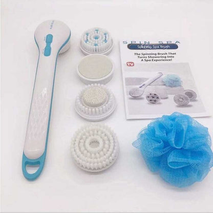 5-Attachment Exfoliating Body Brush – Smoother Skin, Spa-Like Feel at Home