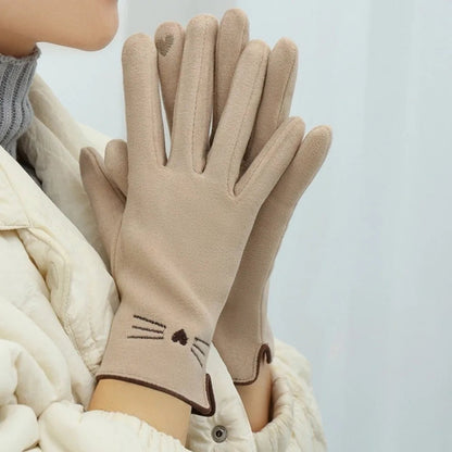 Cat Touchscreen Winter Gloves – Warm, Cute, Functional