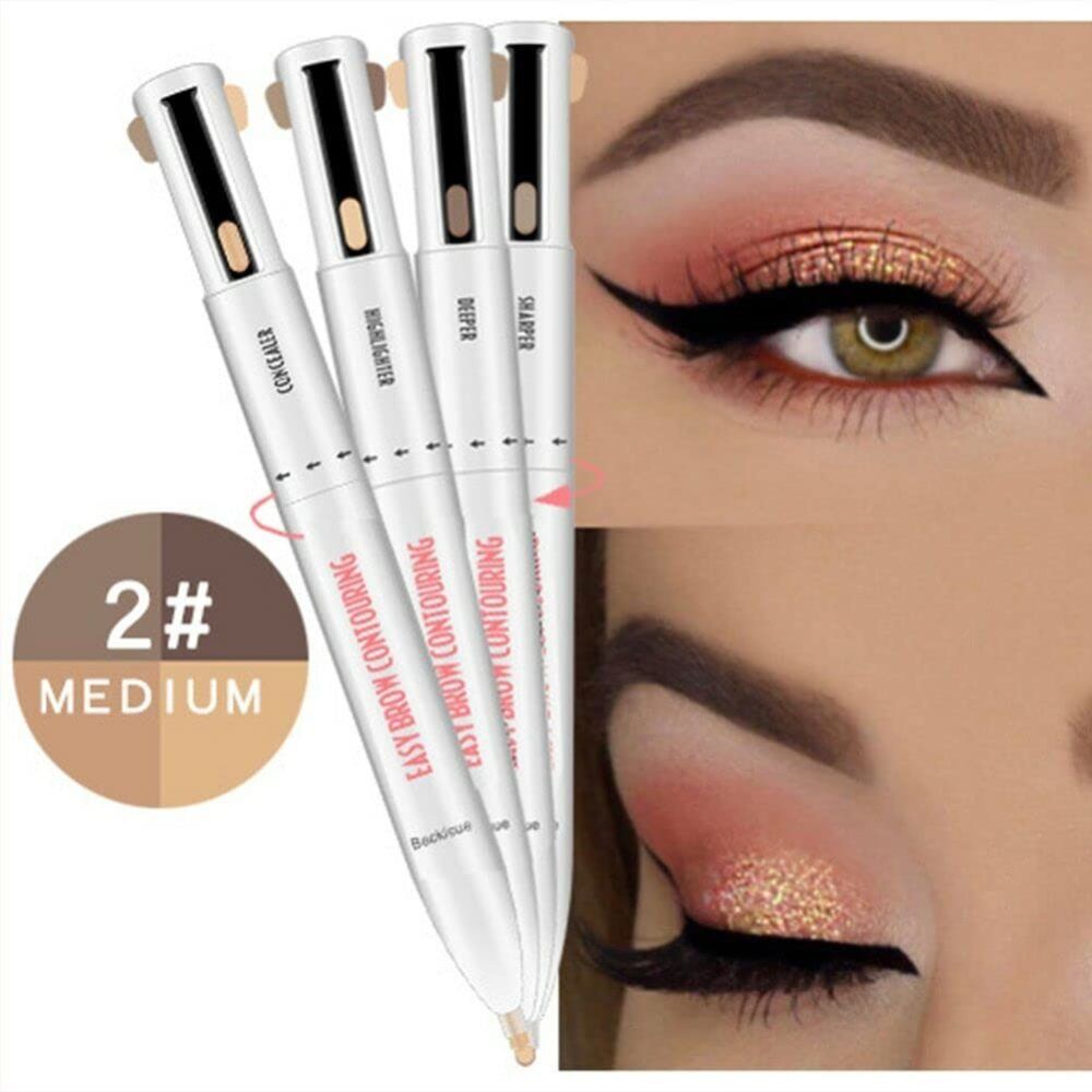 4-in-1 Eyebrow Pen – Shape, Fill, Conceal & Highlight in One Step