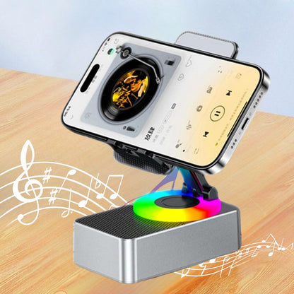 4-in-1 Phone Stand with Bluetooth Speaker – Hands-Free Viewing, Bigger Sound