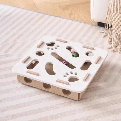 Felt Interactive Cat Puzzle Box – Keep Your Cat Busy for Hours