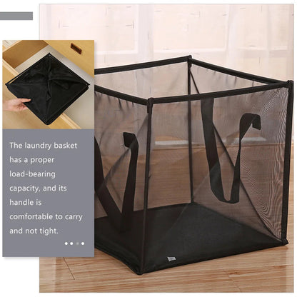 Foldable Mesh Laundry Hamper – Tidy Up in Seconds, Store Away Flat