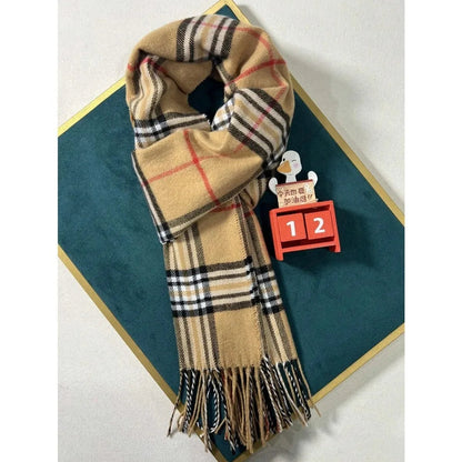 Plaid Cashmere Feel Winter Scarf – Cozy Meets Classic
