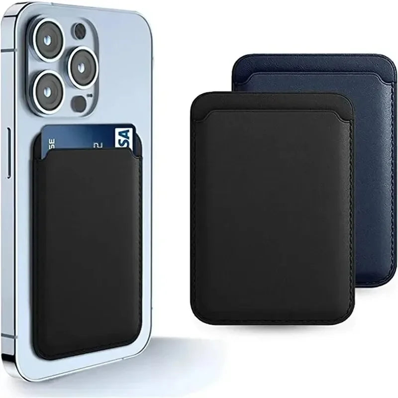 Magnetic Leather Card Wallet for iPhone – Slim, Stylish & Always Ready