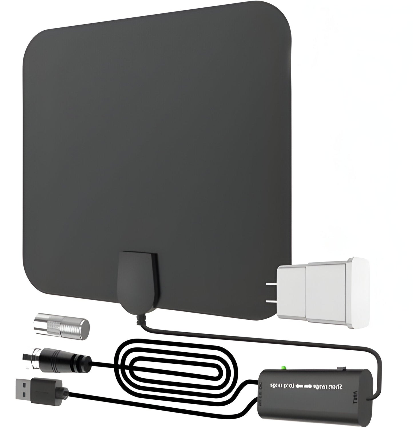 300-Mile Amplified Indoor HDTV Antenna – Free HD Channels, No Cable