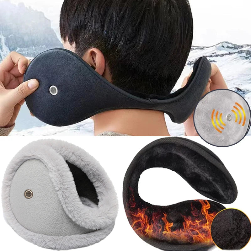 Plush Winter Ear Muffs with Earpiece Access – Stay Warm, Stay Connected