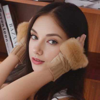 Faux Fur Fingerless Hand Warmers – Cosy Hands, Free Fingers