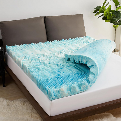 Cooling Egg Crate Mattress Topper – Sleep Cooler, Wake Refreshed