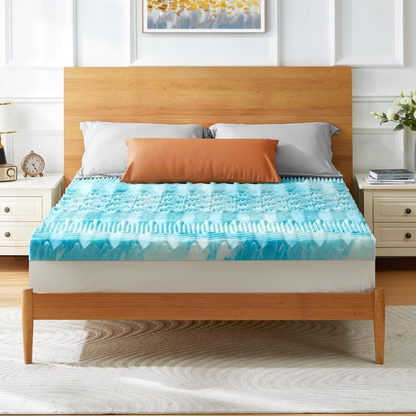 Cooling Egg Crate Mattress Topper – Sleep Cooler, Wake Refreshed