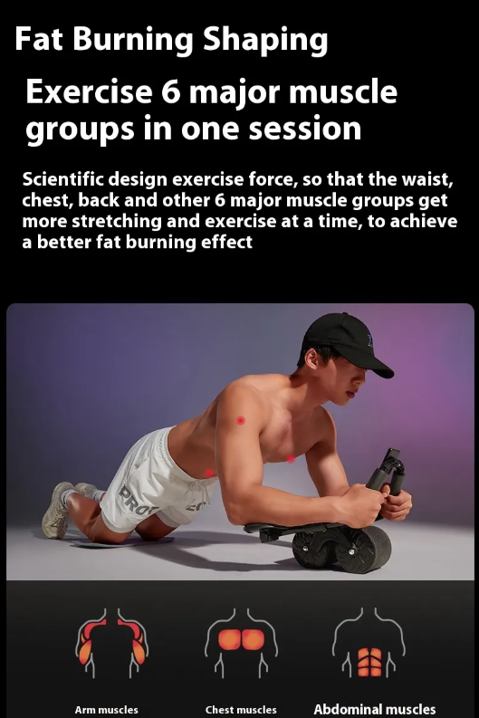 Auto-Return Ab Wheel – Core Workouts Made Effortless