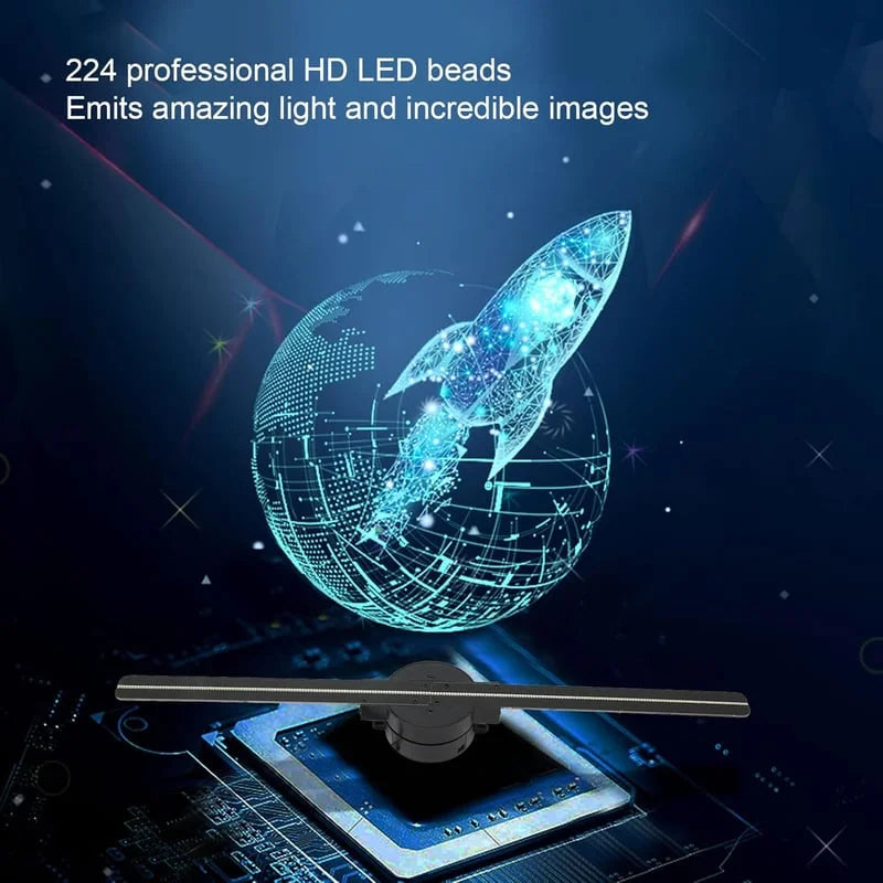 3D Hologram LED Fan Projector – Light Up Your Space Like Never Before