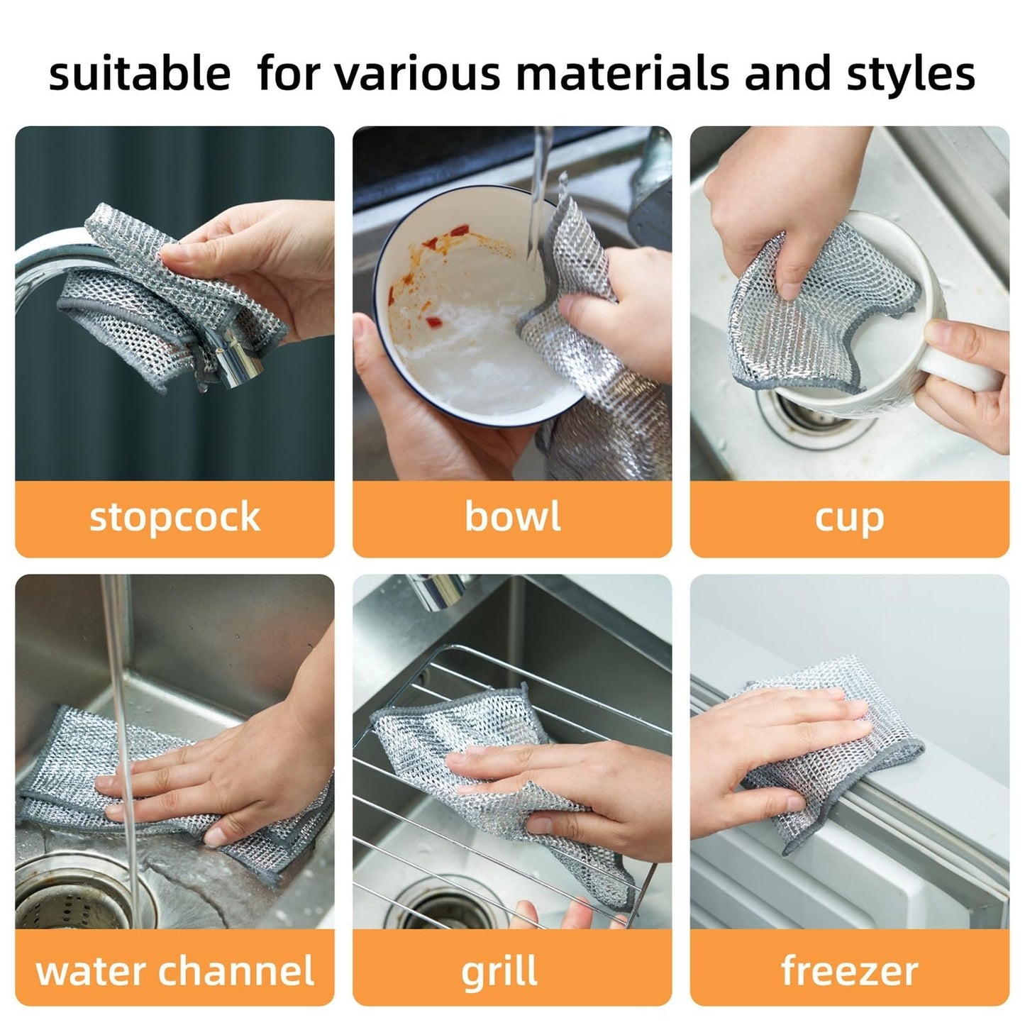 20-Pack Microfiber Cleaning Cloths – Scratch-Free Shine, Every Surface