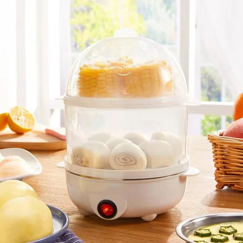 Double-Layer Electric Egg Cooker – Perfect Eggs, Zero Effort