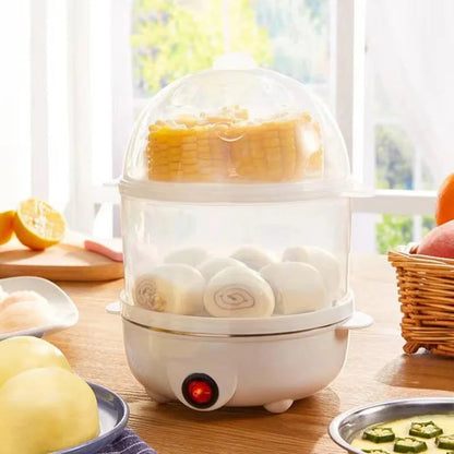 Double-Layer Electric Egg Cooker – Perfect Eggs, Zero Effort
