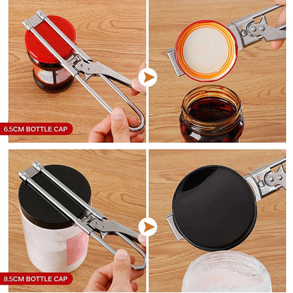 Adjustable Stainless Steel Jar Opener – No More Struggling with Stubborn Lids