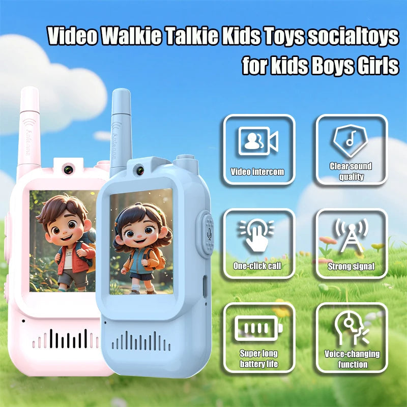 Kids Video Walkie Talkie Set – See Each Other While You Talk
