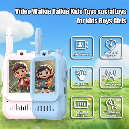 Kids Video Walkie Talkie Set – See Each Other While You Talk