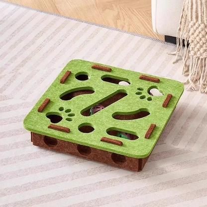 Felt Interactive Cat Puzzle Box – Keep Your Cat Busy for Hours