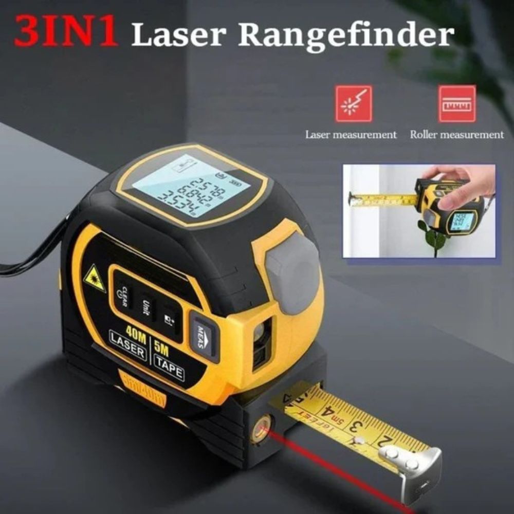 3-in-1 Infrared Laser Tape – Precision Measuring Made Simple