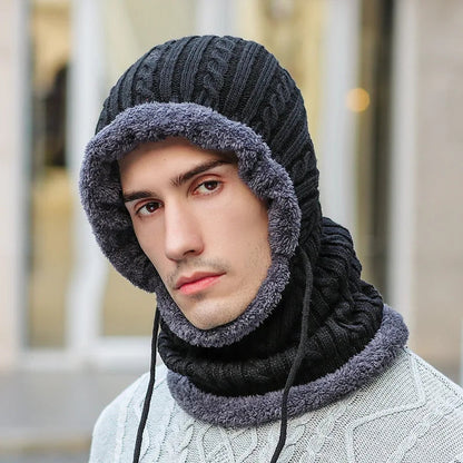 Knit Balaclava Hat & Scarf Set – Total Cold-Weather Protection