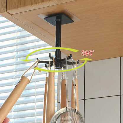 360° Rotating Self-Adhesive Utility Hooks – Stick It, Hang It, Done