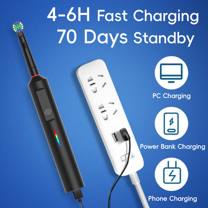 360° Rotating Toothbrush – Superior Clean, Every Brush