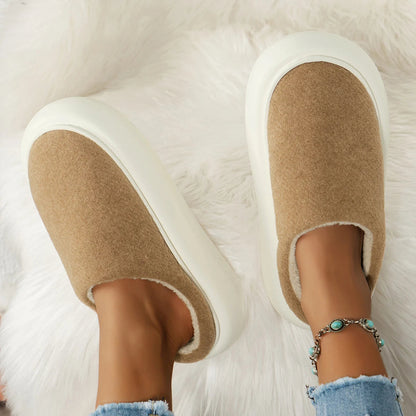 Warm Plush Indoor Winter Slippers for Women – Cozy Luxury Underfoot