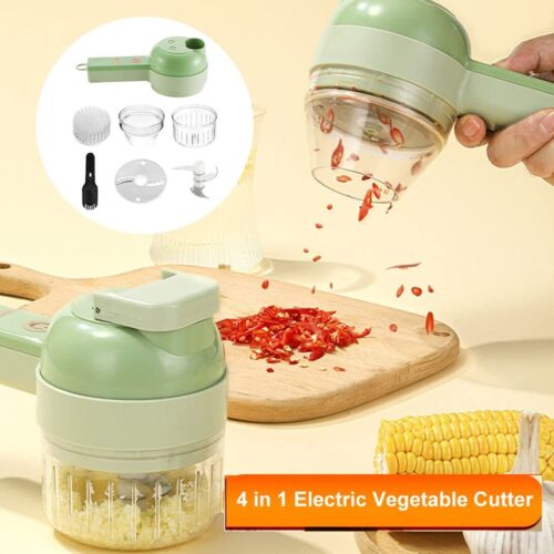 4-in-1 Electric Food Cutter – Chop, Slice & Prep in Seconds