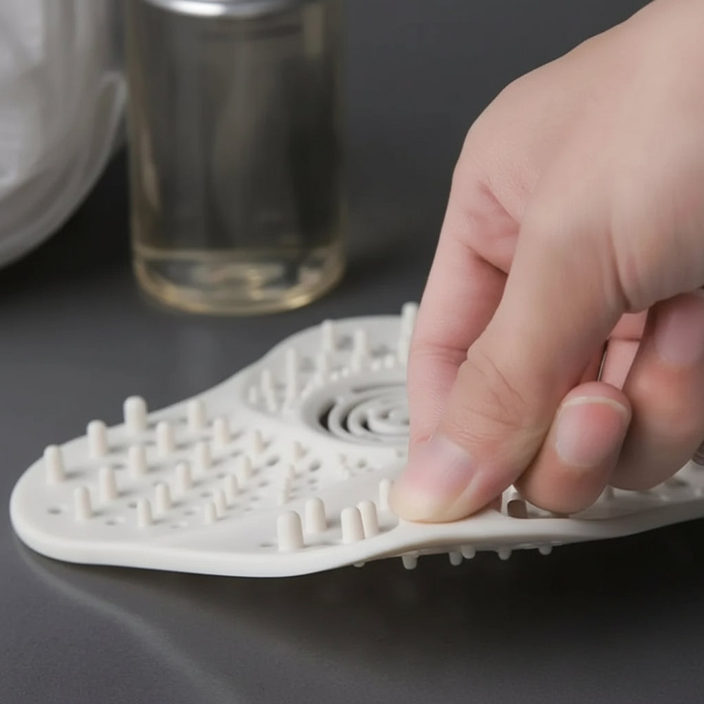 Spiral Shower Drain Hair Catcher – Block Every Strand, Not the Flow