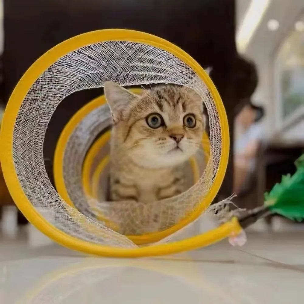 S-Shaped Collapsible Cat Tunnel – The Hideaway Your Cat Will Never Leave