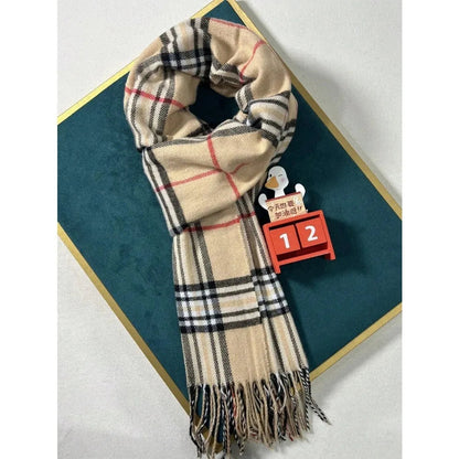 Plaid Cashmere Feel Winter Scarf – Cozy Meets Classic