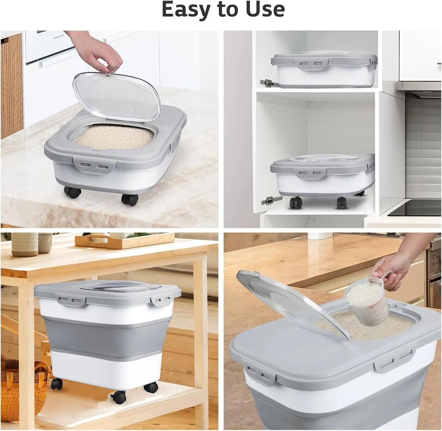 Foldable Large Food Storage Container – Organise More, Waste Less Space