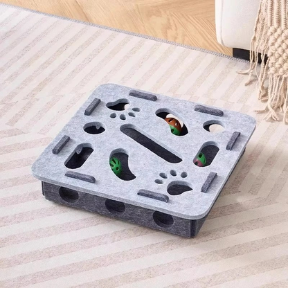 Felt Interactive Cat Puzzle Box – Keep Your Cat Busy for Hours