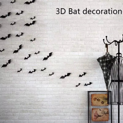 3D Halloween Bat Wall Stickers – Instant Spooky Decor, Zero Mess