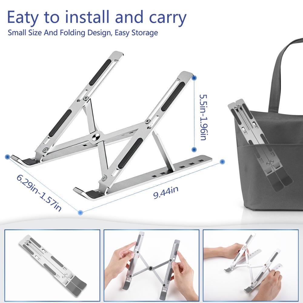 Ultra-Slim Foldable Laptop Stand – Elevate Your Setup, Anywhere