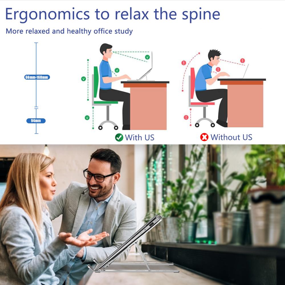 Ultra-Slim Foldable Laptop Stand – Elevate Your Setup, Anywhere