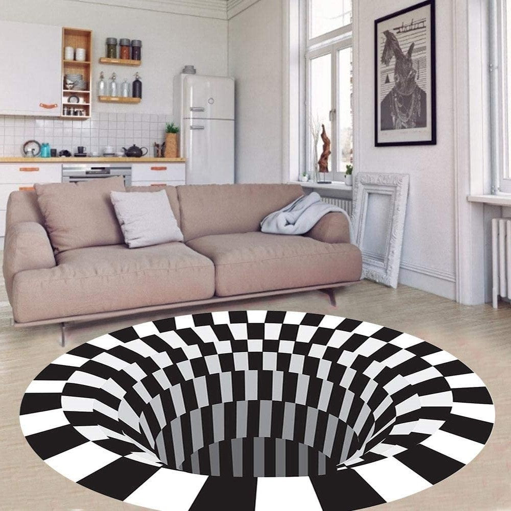 3D Vortex Illusion Rug – A Floor That Stops Everyone in Their Tracks