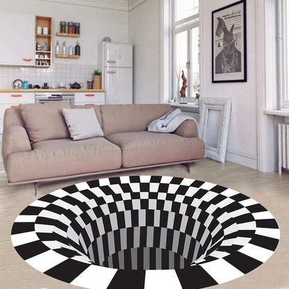 3D Vortex Illusion Rug – A Floor That Stops Everyone in Their Tracks