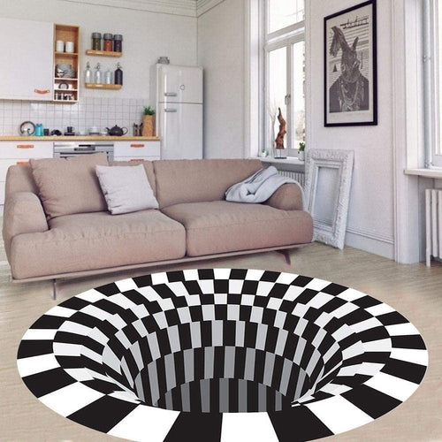 3D Vortex Illusion Rug – A Floor That Stops Everyone in Their Tracks
