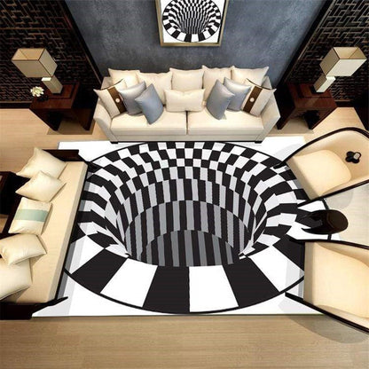 3D Vortex Illusion Rug – A Floor That Stops Everyone in Their Tracks
