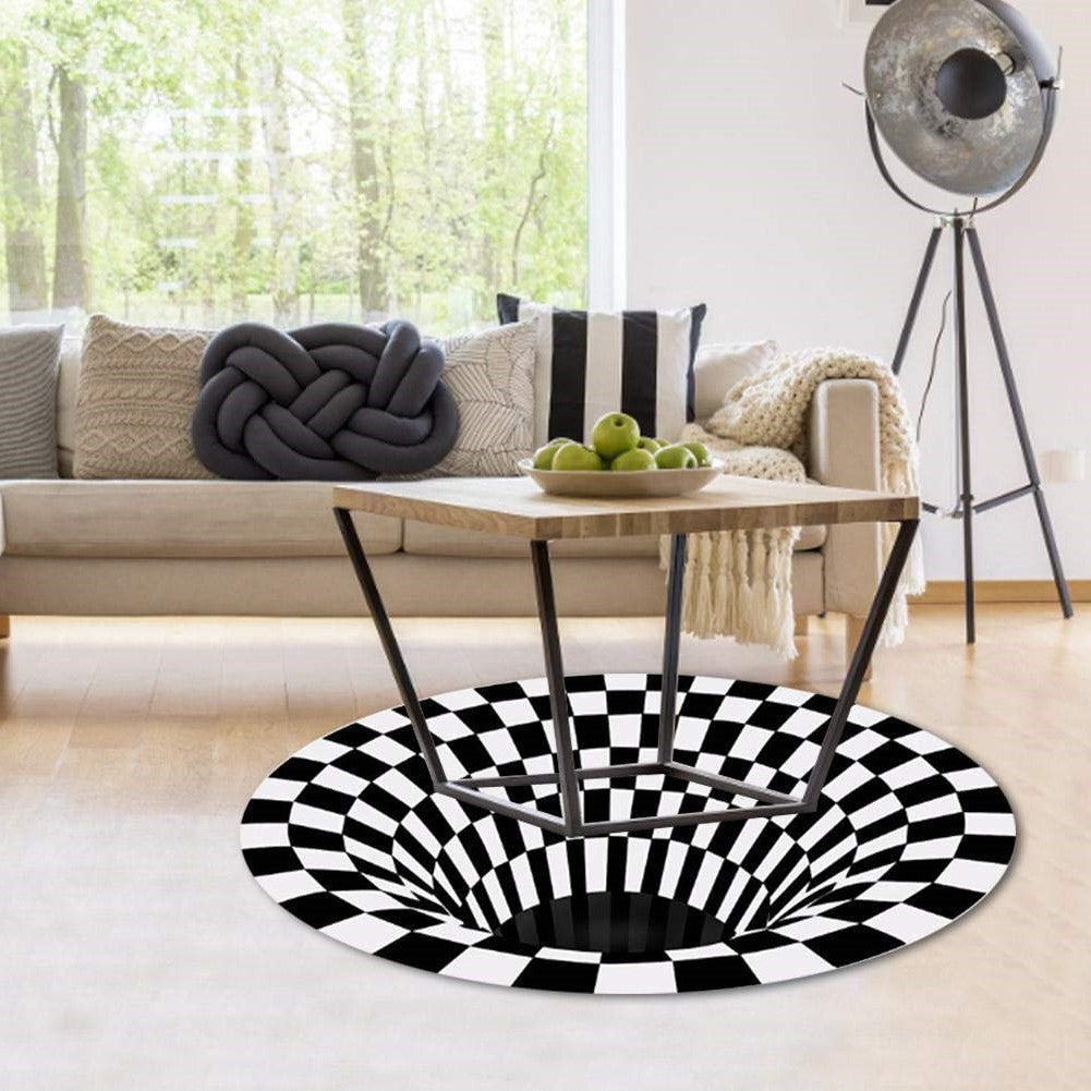 3D Vortex Illusion Rug – A Floor That Stops Everyone in Their Tracks