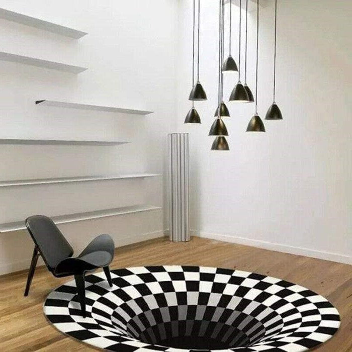 3D Vortex Illusion Rug – A Floor That Stops Everyone in Their Tracks