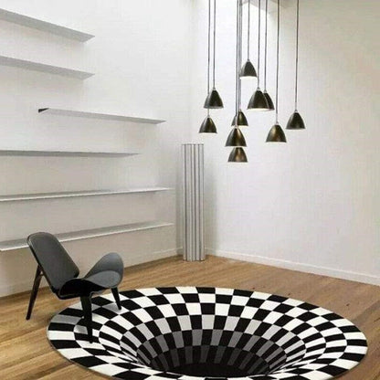 3D Vortex Illusion Rug – A Floor That Stops Everyone in Their Tracks